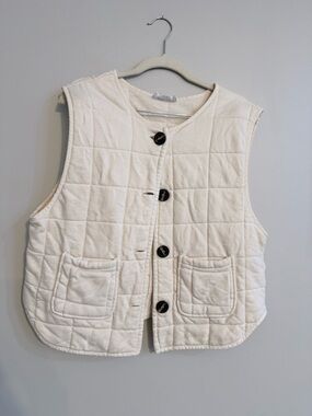 Double Zero Quilted Cropped Vest